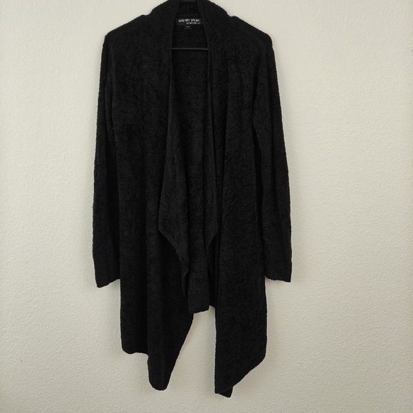 Barefoot Dreams CozyChic Lite Island Wrap In Black Size S/M - Picture 5 of 16